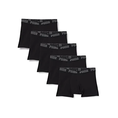 Abbildung von Puma Herren Boxer Unterwäsche, Schwarz, L (5er Pack)