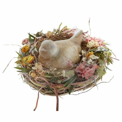 Abbildung von Loberon Deko Figur Nafisah, Charmanter Vogel, Natürliche Stein Optik, Indoor und Outdoor Geeignet, Dekoration, Tierfiguren, Polyresin, beige