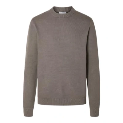 Abbildung von Selected Homme LS Structure CREW NECK NOOS Strickpullover, Herren, Größe: Large, Morel