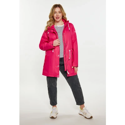 Abbildung von SCHMUDDELWEDDA Damen Curvy Regenmantel 42/44 / Himbeerrosa 100% Polyester