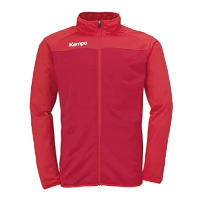 Abbildung von Kempa Prime POLY Trainingsjacke für Kinder, Größe: 152, Chilirot rot