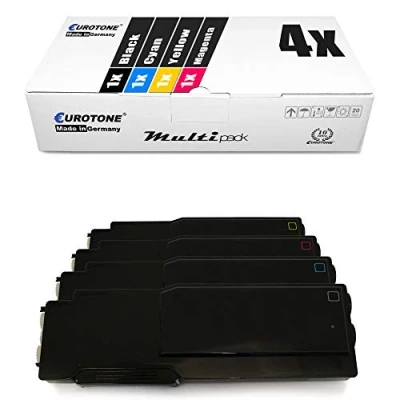 Abbildung von 4X Eurotone XXL Toner für Dell C 2660 2665 DN dnf ersetzt Patronen Druckerpatronen