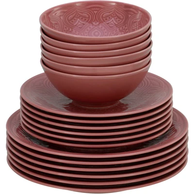 Abbildung von CreaTable Teller Set &quot;Orient Mandala&quot;, (Set, 18 tlg.), Speiseteller, Dessertteller und Schalen im