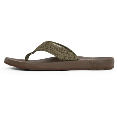 Abbildung von Tommy HILFIGER MOLDED WEB BEACH SANDAL Zehentrenner, Sommerschuh, Flats, Strandschuh mit seitlichem Logoschriftzug