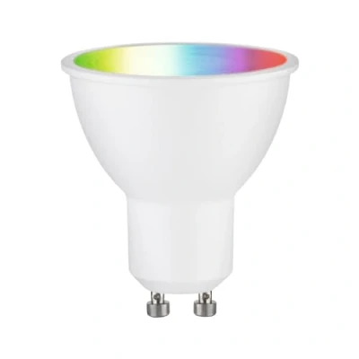 Abbildung von Paulmann 29147 Standard 230V Smart Home Zigbee LED Reflektor GU10 350lm 4,8W RGBW+ dimmbar Weiß matt Leuchtmittel