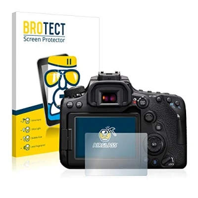 Abbildung von BROTECT Schutzglas für Canon EOS 90D Schutzfolie Panzer Folie Glas [Extrem Kratzfest 9H, Anti Fingerprint, Ultra Transparent]