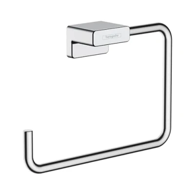 Abbildung von hansgrohe Handtuchring &quot;AddStoris&quot;, zweiarmig