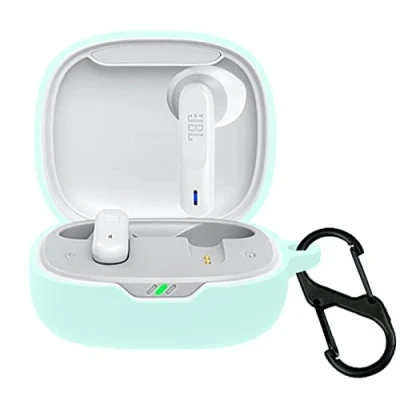 Abbildung von GIOPUEY Hülle Kompatibel mit JBL Wave Flex, Silikon Stoßfeste Schutzhülle, Ultradünn Case Cover, Kein Geruch, Grün