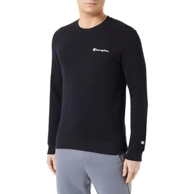 Abbildung von Champion Icons Crewneck Small LOGO Sweatshirt, Herren, Größe: Large, Black
