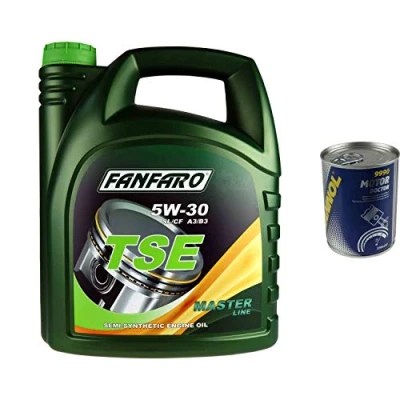 Abbildung von 5L Motoröl FANFARO TSE 5W 30 Öl 1x MANNOL Motor Doctor ADDITIV