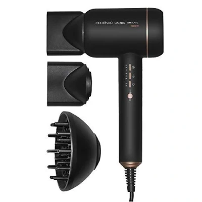 Abbildung von Cecotec IoniCare 6000 RockStar Essence Bamba Haartrockner, 2200 W, digitaler Motor, Ionen, 5 Temperatureinstellungen, inklusive Diffusor und Konzentratdüse, 1,8 m Kabel (6000 Fire)