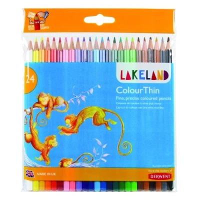 Abbildung von Derwent Lakeland Colourthin Buntstifte Sechskant Schaft hexagonaler strapazierfähig 24er Pack bunt