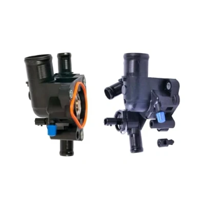 Abbildung von GATES TH40583G1 Kühlwasserthermostat 83 mit Dichtungen Gehäuse OPEL: Vivaro A Kastenwagen, Combi, Pritsche / Fahrgestell