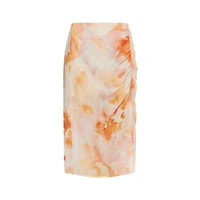 Abbildung von FRAULLY Damen Rock 19329619 FR01, ORANGE Mehrfarbig, L