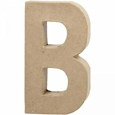 Abbildung von Creativ Pappmaché Zahl, 20 cm, 1 Stück, beige