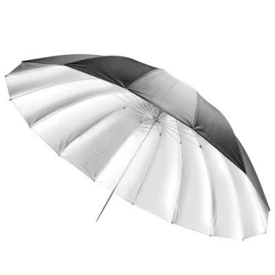 Abbildung von Walimex Pro Reflexschirm schwarz/silber, Durchmesser 180 cm