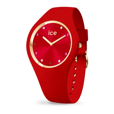 Abbildung von Ice Watch Cosmos Uhr, Damen, Größe: Small, Red passion s