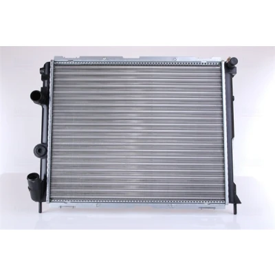 Abbildung von NISSENS 63886 Kühler, Motorkühlung Aluminium 480 400 28 Kühlrippen mechanisch gefügt RENAULT: Kangoo I, CLIO 2, I Rapid