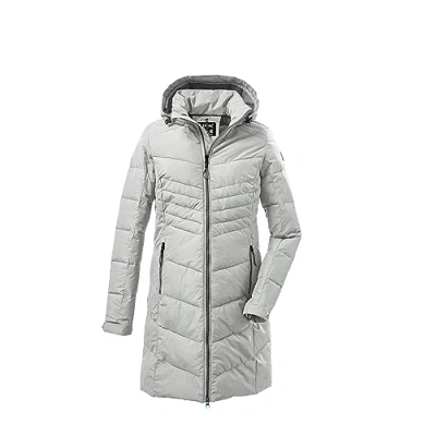 Abbildung von killtec Damen Kow 150 Wmn Qltd Prk Steppparka Mit Abzippbarer Kapuze, Grau, 42 EU