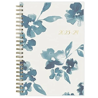 Abbildung von Blue Sky Akademischer Jahresplaner 20232024, Wochen und Monatsplaner, 12,7 x 20,3 cm, mattierter, flexibler Einband, drahtgebunden, Bakah Blau (131969 A24)