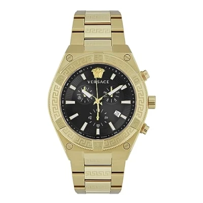 Abbildung von Versace Watches Chronograph goldcoloured/black, Herren, Größe: One Size, Gold coloured/black