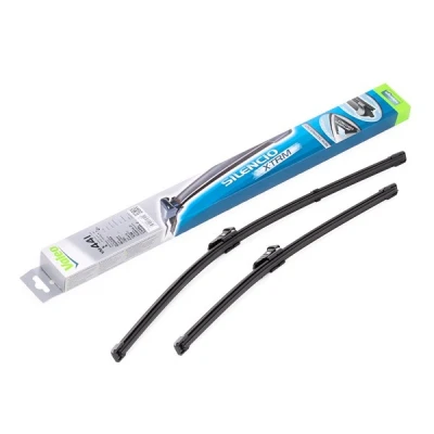 Abbildung von Scheibenwischer Valeo Silencio X.trm, Flat Blade Set 574641 vorne Rahmenlos Top Lock VOLKSWAGEN: Touran I, Caddy 4 Kombi, 3 Kombi