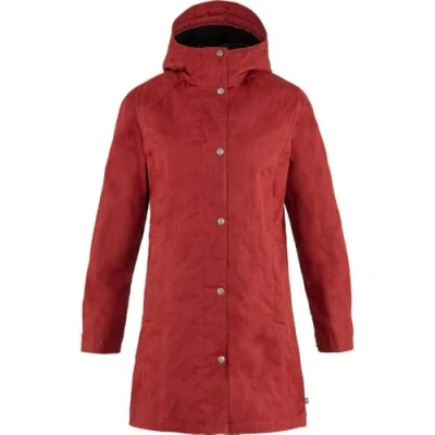 Abbildung von Fjällräven Karla Damen Everyday Outdoor Hydratic Jacke, Red Oak, XS