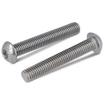 Abbildung von Flachrundkopfschrauben ISK mit Flansch Vollgewinde ISO 7380 2 A2 070 M6X45/45 (100 Stück)