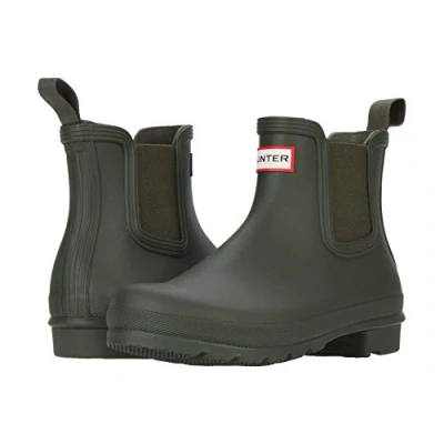 Abbildung von Hunter Damen Chelsea Bootsschuh, Dark Olive, 38 EU