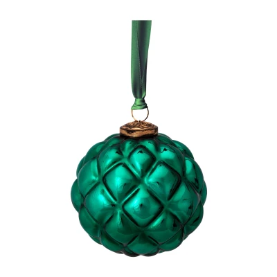 Abbildung von PIP STUDIO Ornament Glass Baumanhänger dark Green 12,5 cm