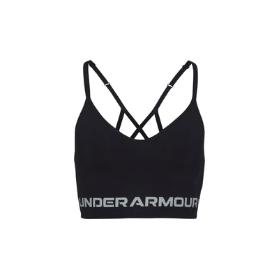 Abbildung von Under Armour Seamless LOW LONG Sportbh mit leichter Stützkraft, Damen, Größe: Large, Black
