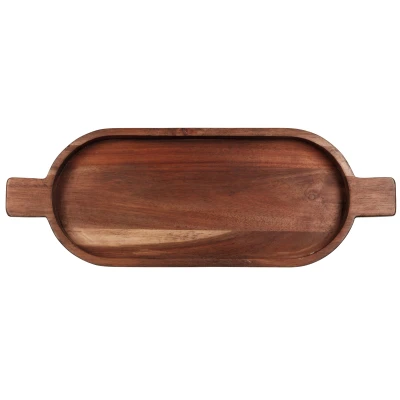 Abbildung von ASA Brett oval akazie massiv 49,6 x18 h 3,5 cm