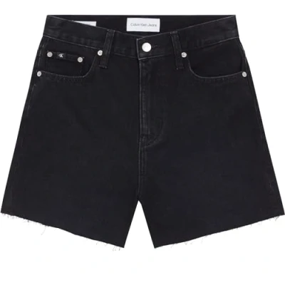Abbildung von Calvin Klein Jeans MOM Shorts, Damen, Größe: 27, Denim black