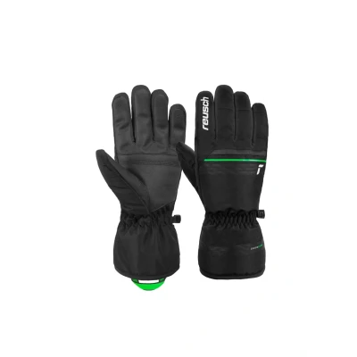 Abbildung von Reusch SNOW Fingerhandschuh Black neon green, Größe: 9, green