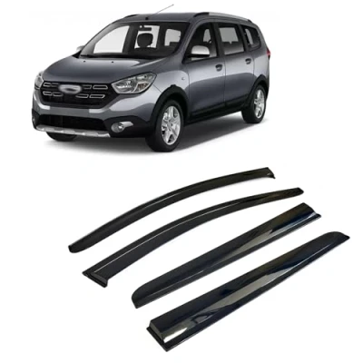 Abbildung von Rumplex Windabweiser Luftabweiser Regenabweiser Seitenfensterabweiser Kompatibel mit Dacia Lodgy 2012 2022 Autofenster Regenschutz Anklebbare Deflektoren 4 Stück