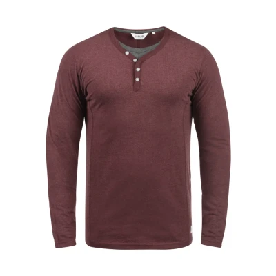 Abbildung von Solid Doriano Langarmshirt, Herren, Größe: Medium, Dark red