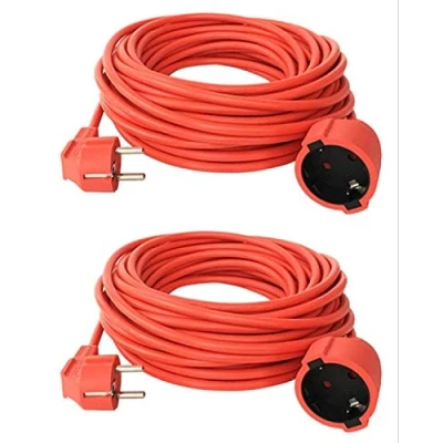 Abbildung von 2X Verlängerungskabel 10m Verlängerung SCHUKO IP44 Stromkabel Garten Kabel V13