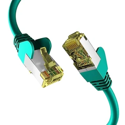 Abbildung von EFB Elektronik CAT6a GRÜN 1m Patchkabel S/FTP PIMF