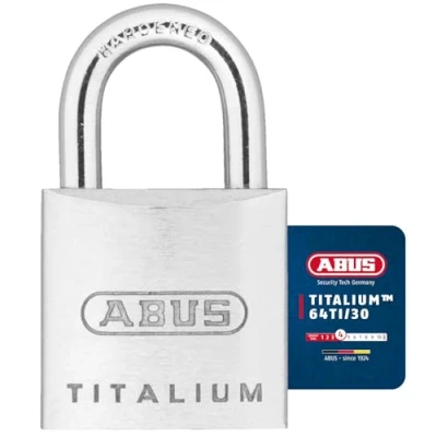 Abbildung von ABUS Vorhängeschloss 1 Vorhangschloss TITALIUM™ 64TI/30 Bügelschloss 30x50x13cm