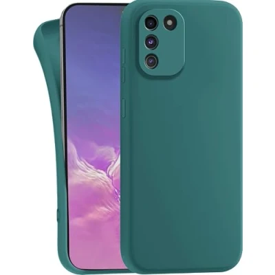 Abbildung von MyGadget Hülle kompatibel mit Samsung Galaxy S10 Lite robuste Handyhülle TPU Case Slim Silikonhülle Back Cover Kratzfest Schutzhülle Matt Olivgrün