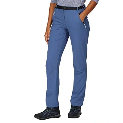 Abbildung von Regatta Xert Stretch Zip Off Trousers III Outdoorhose in Kurzgröße für Damen, Farbe:Dusty Denim, Größe:19
