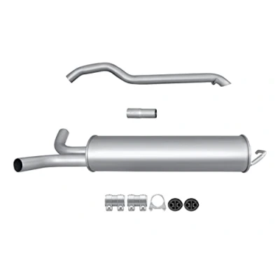 Abbildung von HELLA 8LD 366 031 321 Endschalldämpfer hinten mit Anbauteilen RENAULT: TRAFIC 2 Bus, Kasten, OPEL: Vivaro A Kastenwagen, Combi