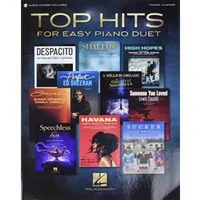 Abbildung von Top Hits for Easy Piano Duet with Recorded Accompaniments: 1 Piano, 4 Hands [With Digital Audio]: Hands: Includes Downloadable Audio