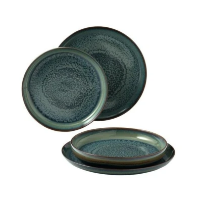Abbildung von Villeroy &amp; Boch Teller Set Crafted Breeze Grau Blau 4 teilig