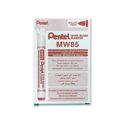 Abbildung von Pentel MW85/4 Marker für Whiteboard konische Spitze Durchschnitt Lot de 12 rot