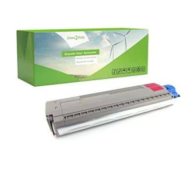 Abbildung von Green2Print Toner Magenta 5000 Seiten ersetzt Oki 47095702 passend für C824, C834, C844