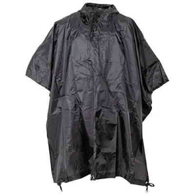 Abbildung von MFH US Poncho Ripstop (DE/NL/SE/PL, Alphanumerisch, Einheitsgröße, Regular, schwarz)