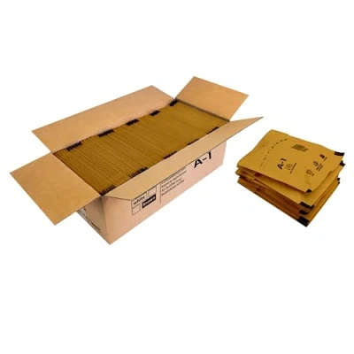 Abbildung von Trifoo 200 Versandtaschen Luftpolsterumschläge haftklebend Luftpolsterversandtaschen Luftpolstertaschen Polsterumschläge A1 (120 x 175 mm) braun Selbstklebeverschluß Stück
