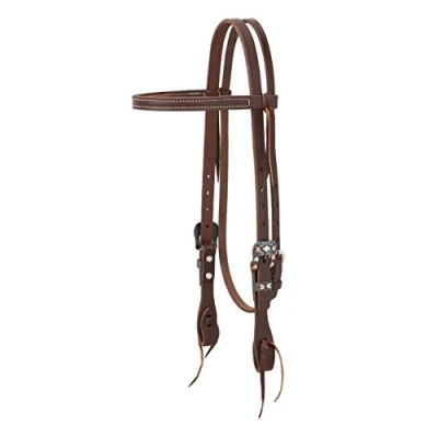Abbildung von Weaver Leather Working Tack Chevron Designer Hardware, schmales Stirnband, Modell: 10 0611