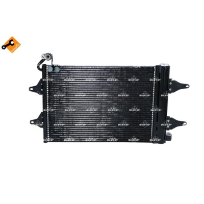 Abbildung von NRF EASY FIT 35480 Klimakondensator mit Trockner, Dichtring 17 Aluminium 470 SKODA: Fabia 2 Combi, Schrägheck kfzteile,